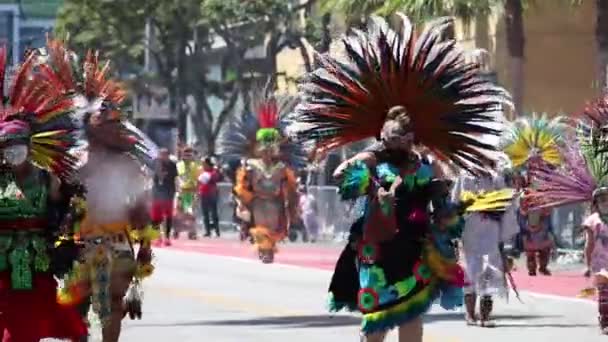 202022 San Francisco California San Francisco Carnaval Parade Dancers — Stock Video