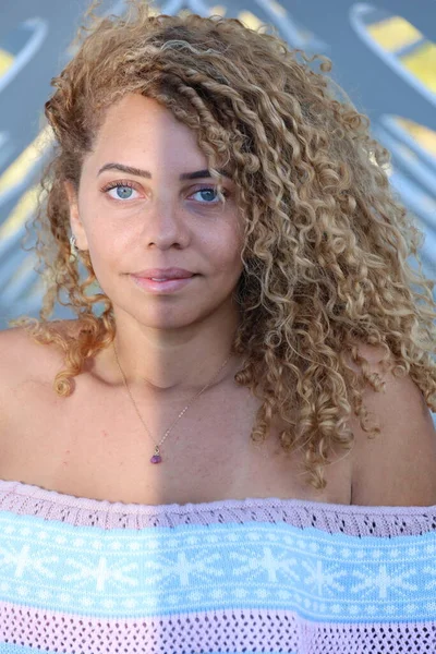 Photo Beautiful Brazilian Lady Beach — Fotografia de Stock