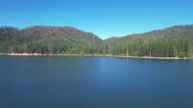 Flying over Butte Lake California