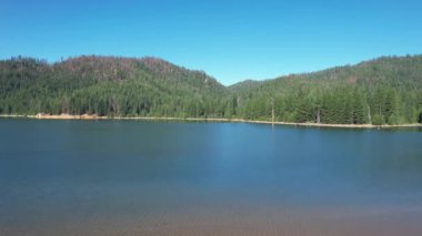 Flying over Butte Lake California