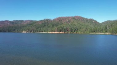 Flying over Butte Lake California