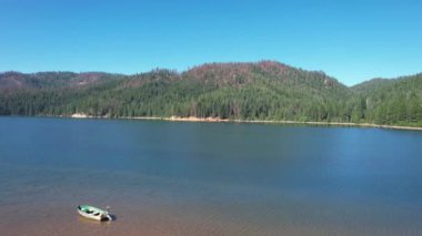 Flying over Butte Lake California