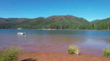Flying over Butte Lake California