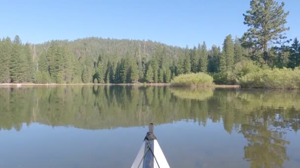 Kayaking Butte Lake Lassen National Forest California — Video Stock