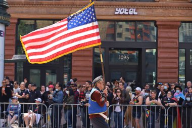 6-10-2022: San Francisco, California: Performers at the San Francisco pride parade