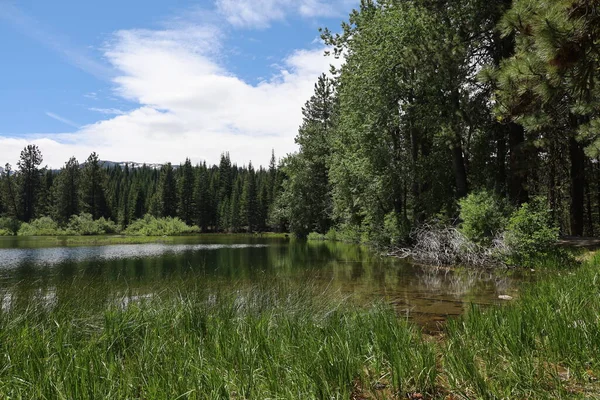 Lassen Peak Manzanita Lake Lassen National Park California — Stockfoto