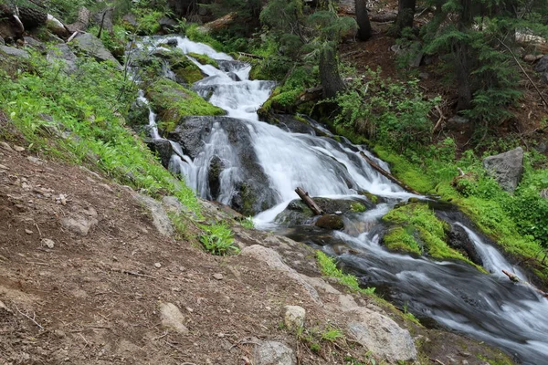 Waterfalls Hat Creek Trail Paradise Meadow Lassen National Park California — Fotografia de Stock