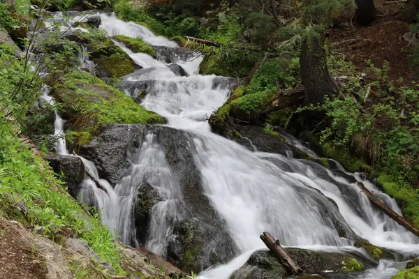 Waterfalls Hat Creek Trail Paradise Meadow Lassen National Park California — Foto de Stock