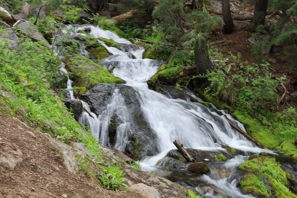 Waterfalls Hat Creek Trail Paradise Meadow Lassen National Park California — Fotografie, imagine de stoc