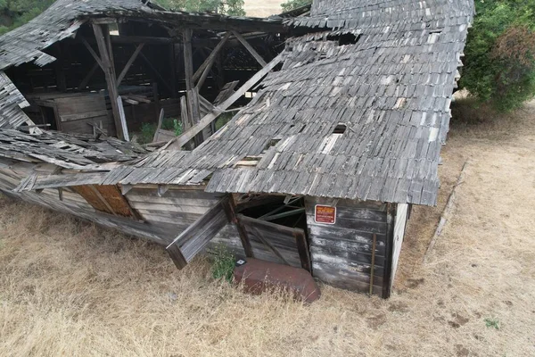 2022 Morgan Hill California Aerial View Broken Building Morgan Hill —  Fotos de Stock