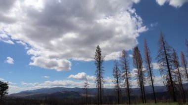 Time lapse of clouds in Lassen national park California