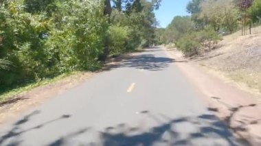 Biking Shoreline trail, Tiburon, Calfornia,america