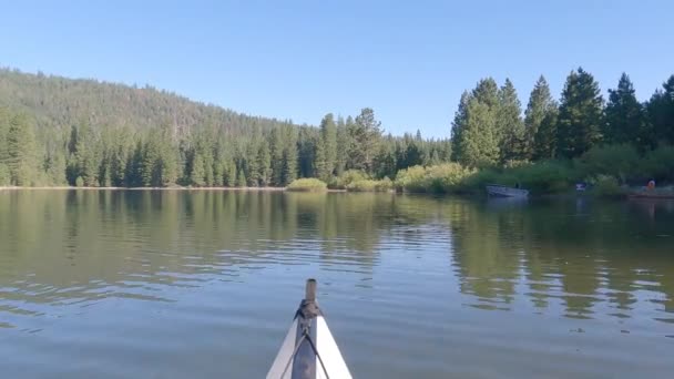 Kayaking Butte Lake Lassen National Forest California — Video Stock