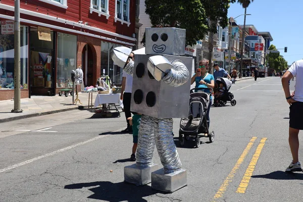 2022 San Francisco Californië Valencia Straat San Francisco Eerste Zondag — Stockfoto