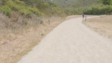 Biking Weiler road, San Pedro park, Pacifica, California