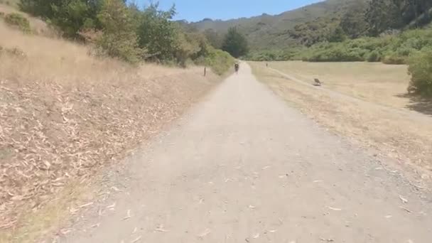 Biking Weiler Road San Pedro Park Pacifica California — Video Stock