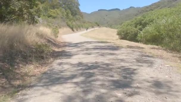 Biking Weiler Road San Pedro Park Pacifica California — Video Stock