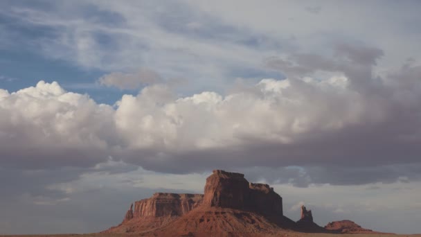 Time Lapse Video Moln Monument Valley Arizona — Stockvideo