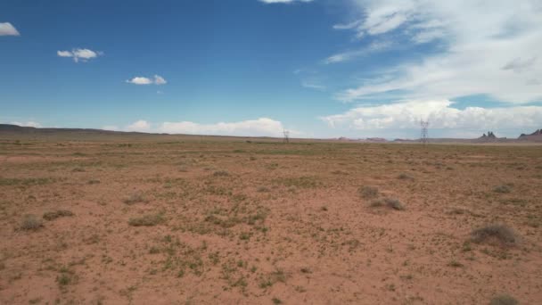 飞越亚利桑那州的纪念碑谷 — 图库视频影像