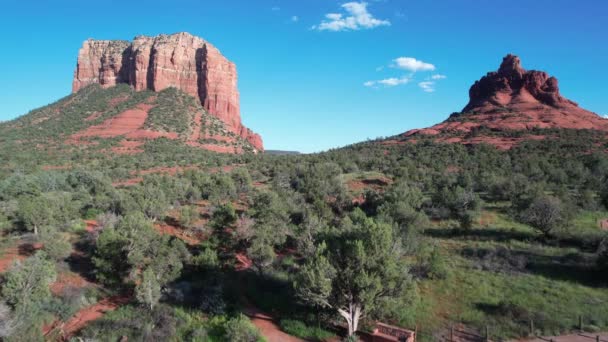 Survoler Rock Rouge Les Mesas Sedona Arizona — Video