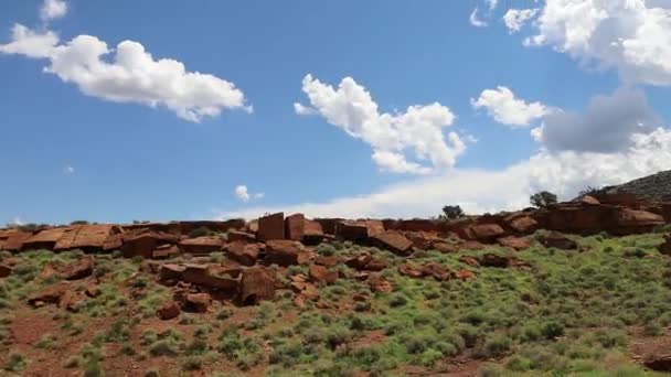 Nationaal Monument Wupatki Arizona — Stockvideo