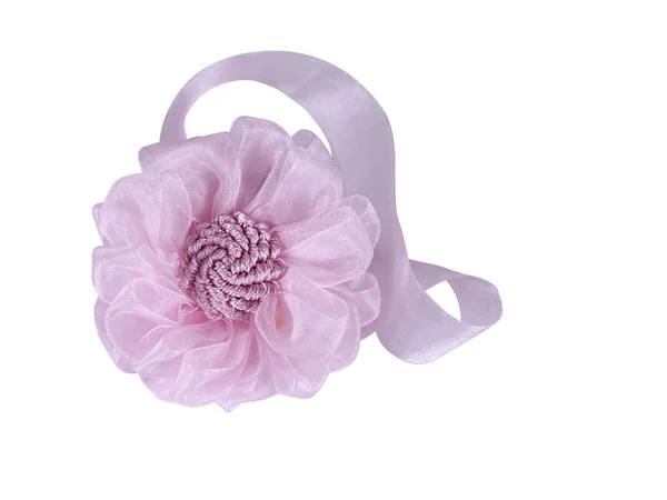 bir kumaştan Pembe çiçek