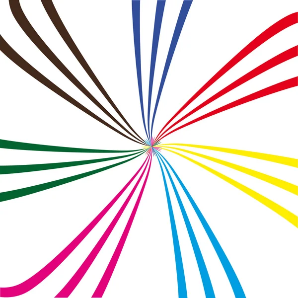 Absztrakt színes vonalak összetétele. Vektoros illusztráció — Stock Vector