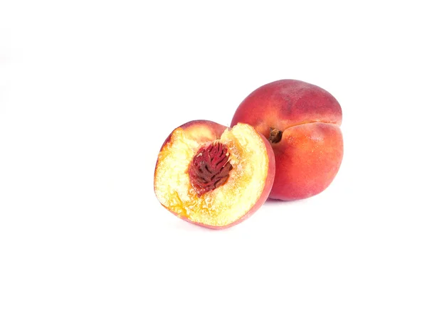 Composition of ripe peaches — Stock Photo, Image