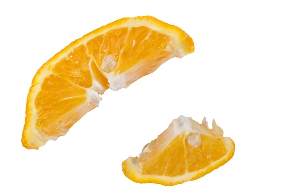 Deux tranches mûres d'orange — Photo