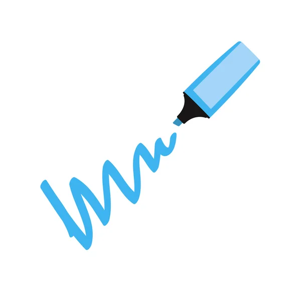 koyu mavi marker.vector illüstrasyon