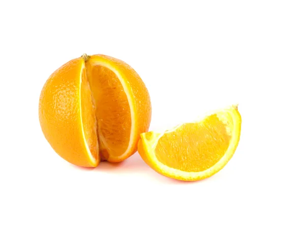 Fruit composition, a slice of orange and orange — Stock Photo, Image