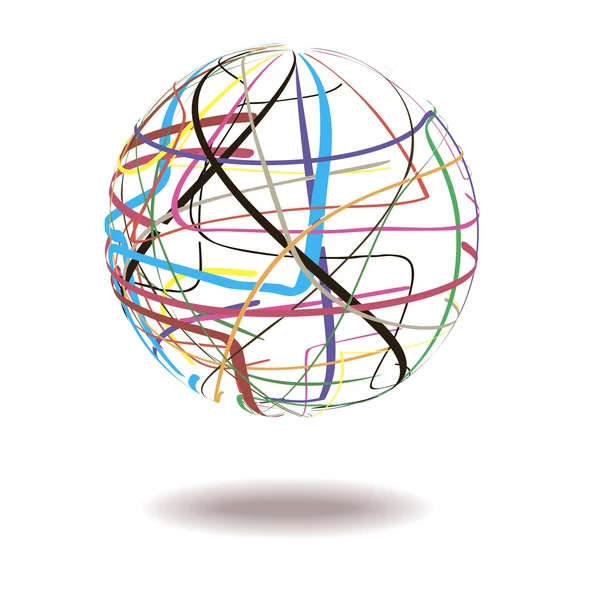 soyut renkli çizgiler .vector illüstrasyon kompozisyon