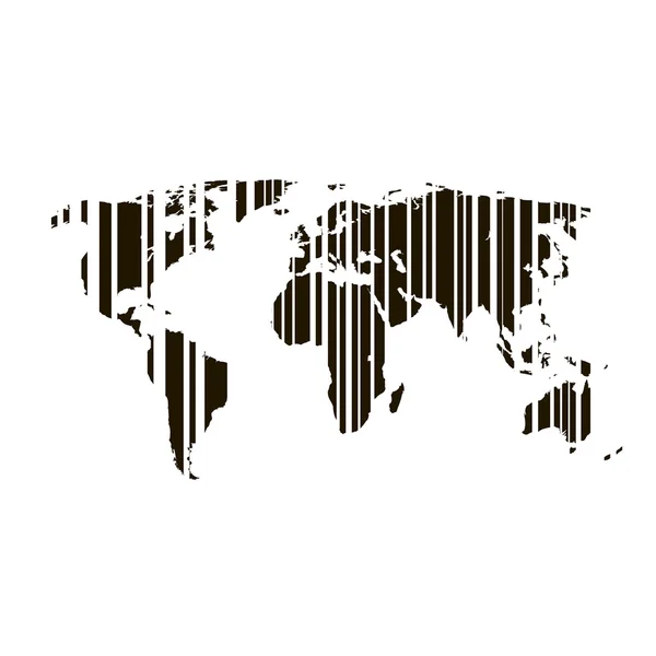 The world map. Vector illustration — Stock Vector
