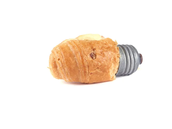 Bread bun in the form of light bulbs — Stock Photo, Image