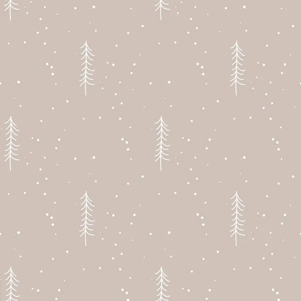 Різдвяний безшовний фон зі сніжинками — стоковий вектор