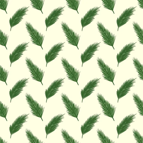 Christmas Tree Branches Pattern Seamless Winter Pattern Pine Branches — стоковое фото
