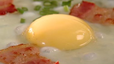 Pastırmalı yumurta fry Close-Up