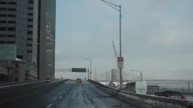 New York'a sandık yoluyla ve brooklyn Köprüsü'nün seyahat