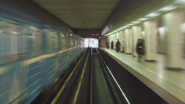 Metro tube de metro — Stockvideo