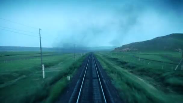 Ferrocarril Time Lapse — Vídeo de stock