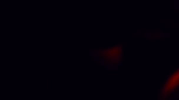 纺纱红色紧急闪烁灯 — 图库视频影像