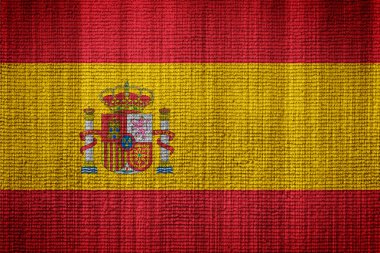 kumaş dokusu İspanya bayrağı