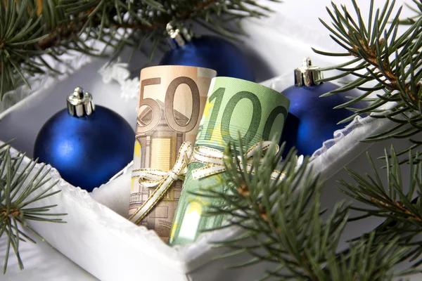 Dinheiro para o Natal — Fotografia de Stock