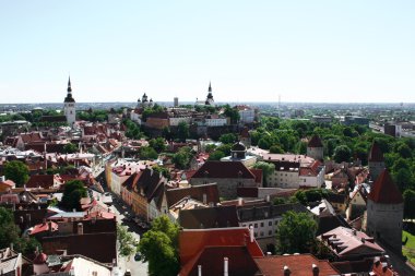 Tallinn'ın eski şehir yaz