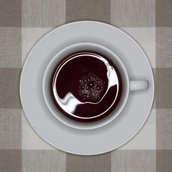 Uma xícara de chá preto — Fotografia de Stock