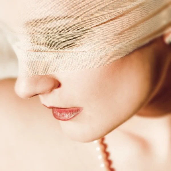 Young woman with veil — Stock Photo, Image