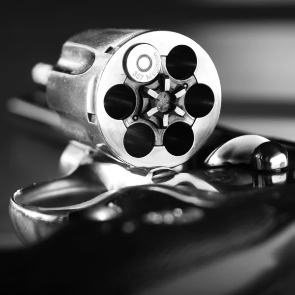 357 magnum Revolver Cartridges Drum — Stockfoto