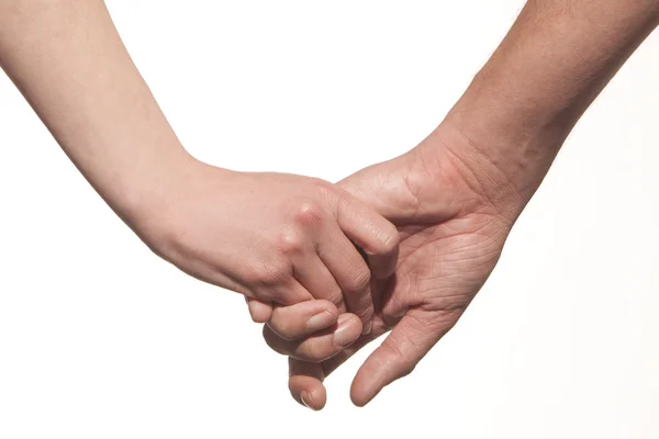 Pareja, tomados de la mano — Foto de Stock