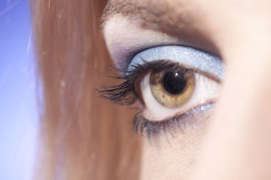 şehvetli kadın ile modern makyaj