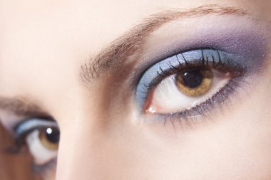 şehvetli kadın ile modern makyaj